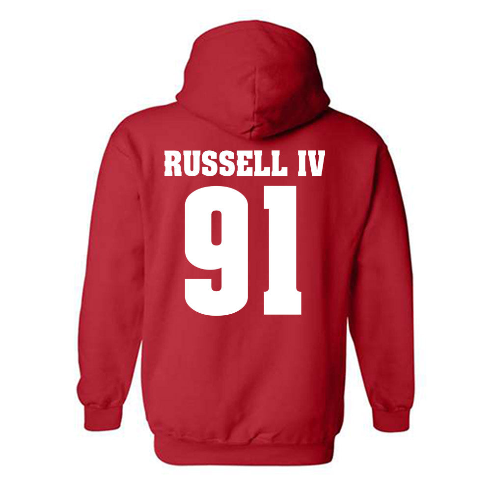 Wisconsin - NCAA Football : Hammond Russell IV - Classic Shersey Hooded Sweatshirt-1