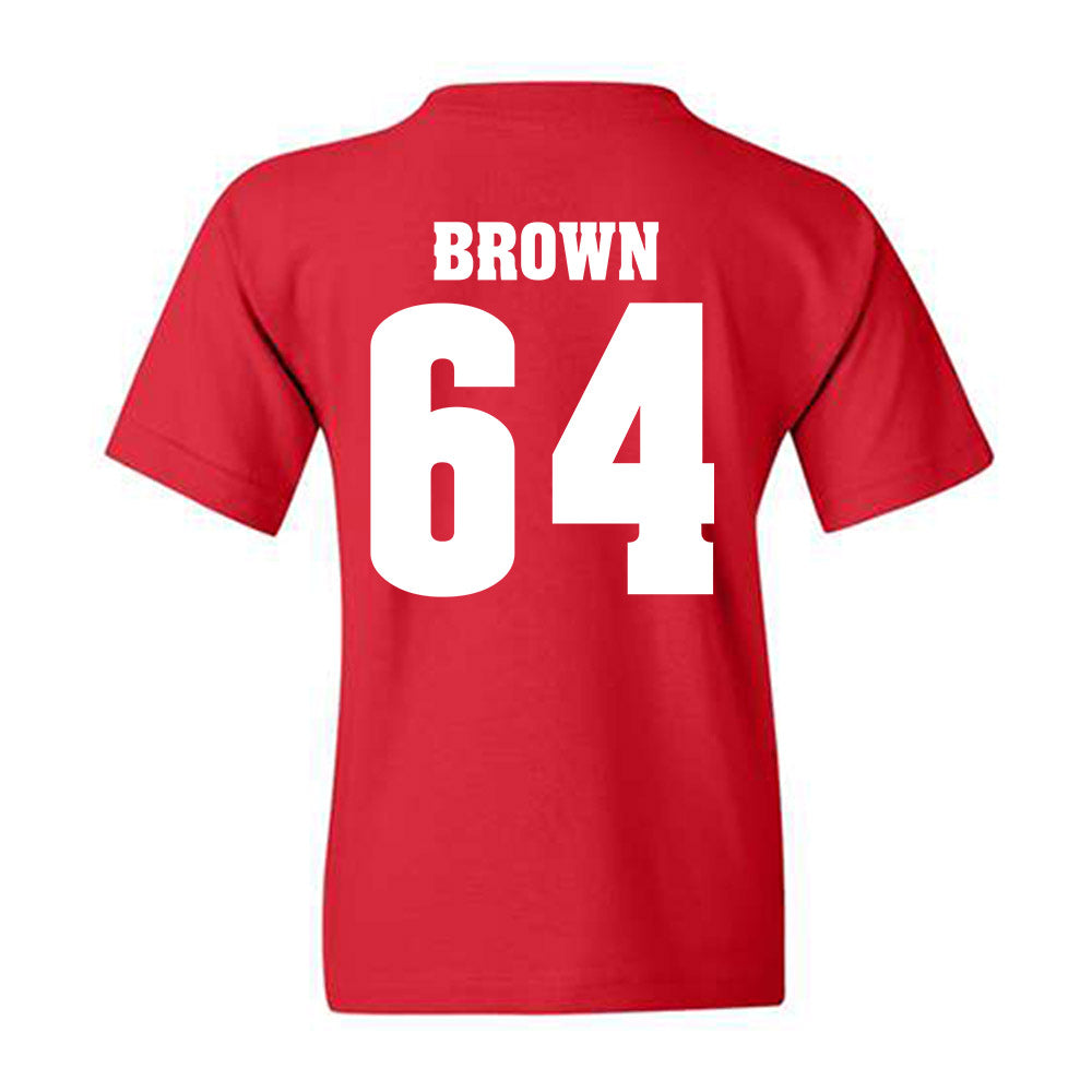 Wisconsin - NCAA Football : Evan Brown - Classic Shersey Youth T-Shirt-1