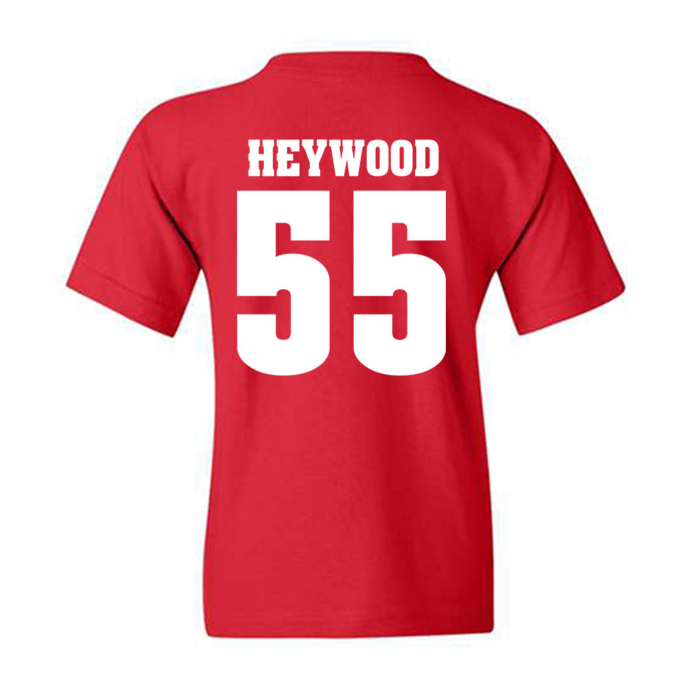 Wisconsin - NCAA Football : Kevin Heywood - Classic Shersey Youth T-Shirt-1