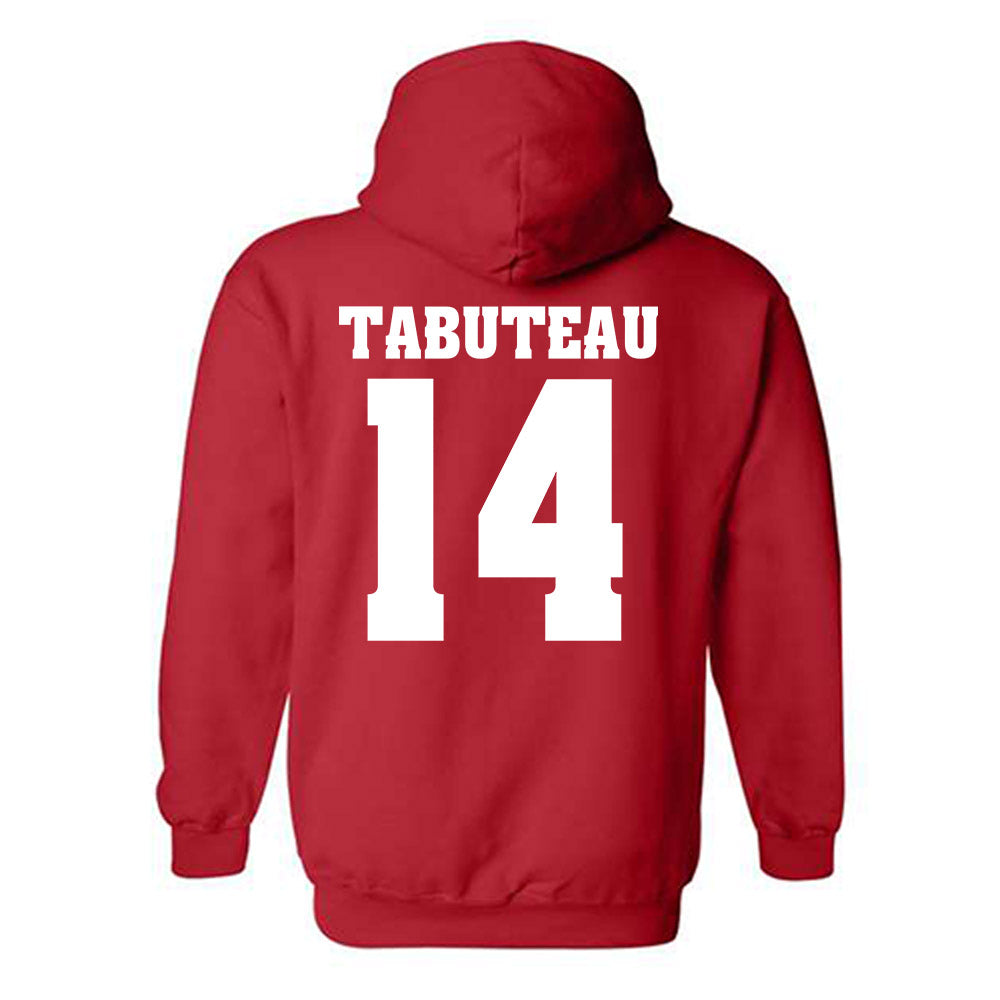 Wisconsin - NCAA Football : Keeyshawn Tabuteau - Classic Shersey Hooded Sweatshirt-1