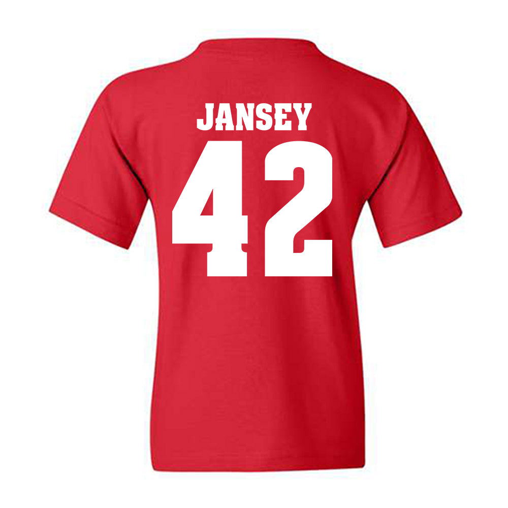 Wisconsin - NCAA Football : Tyler Jansey - Classic Shersey Youth T-Shirt-1