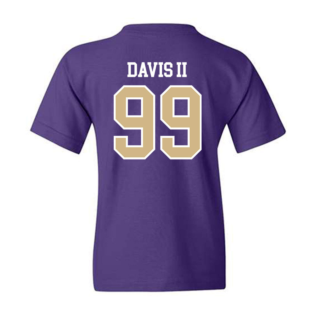 Washington - NCAA Football : Russell Davis II - Sports Shersey Youth T-Shirt-1