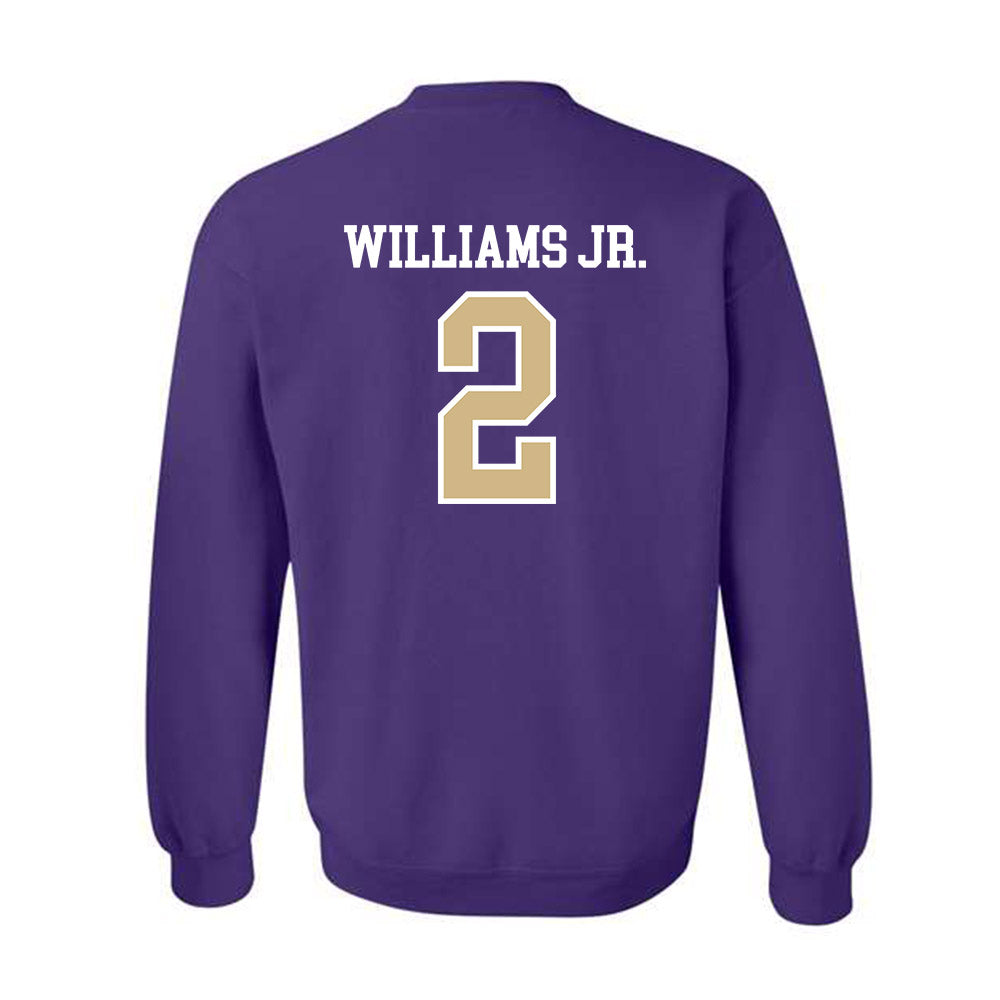 Washington - NCAA Football : Demond Williams Jr. - Sports Shersey Crewneck Sweatshirt-1