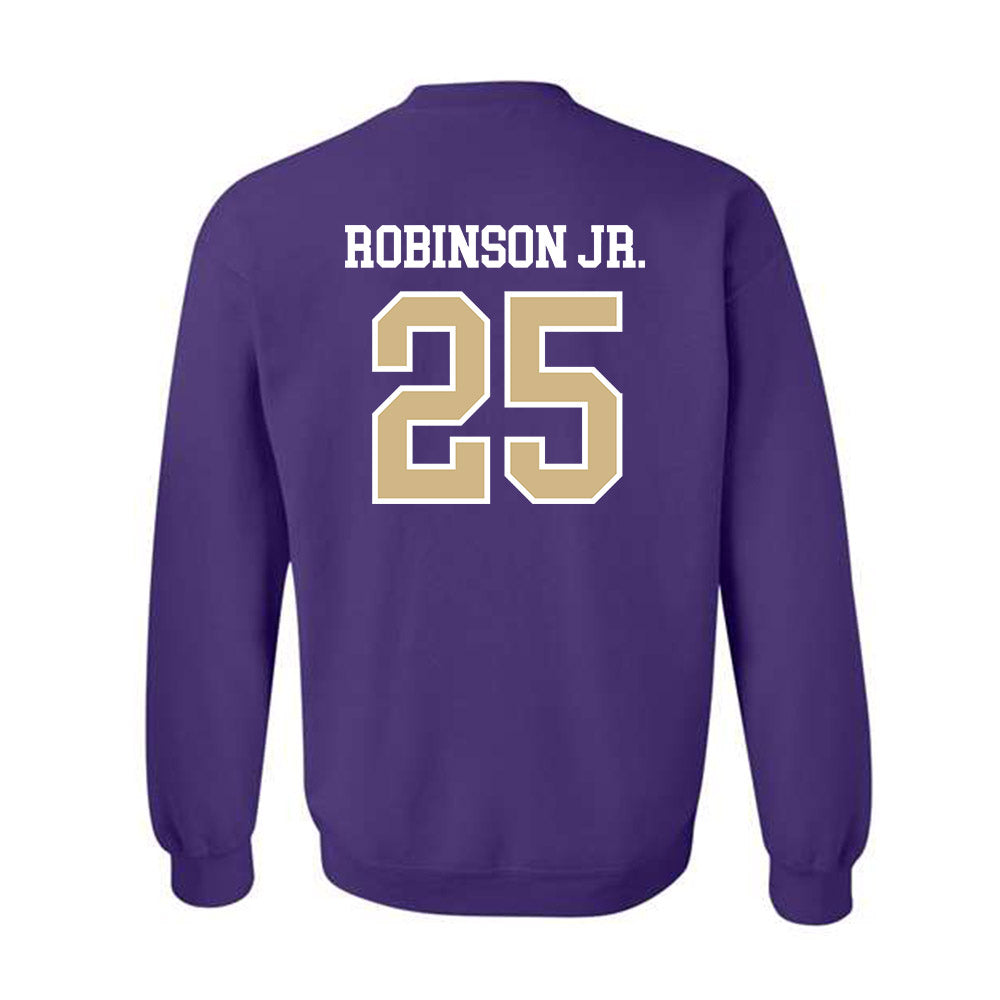 Washington - NCAA Football : Donovan Robinson Jr. - Sports Shersey Crewneck Sweatshirt-1