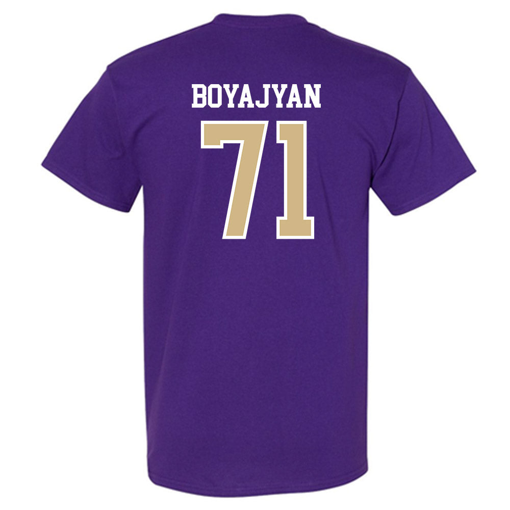 Washington - NCAA Football : Davit Boyajyan - Sports Shersey T-Shirt-1