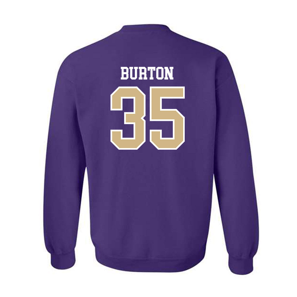 Washington - NCAA Football : Jace Burton - Sports Shersey Crewneck Sweatshirt-1