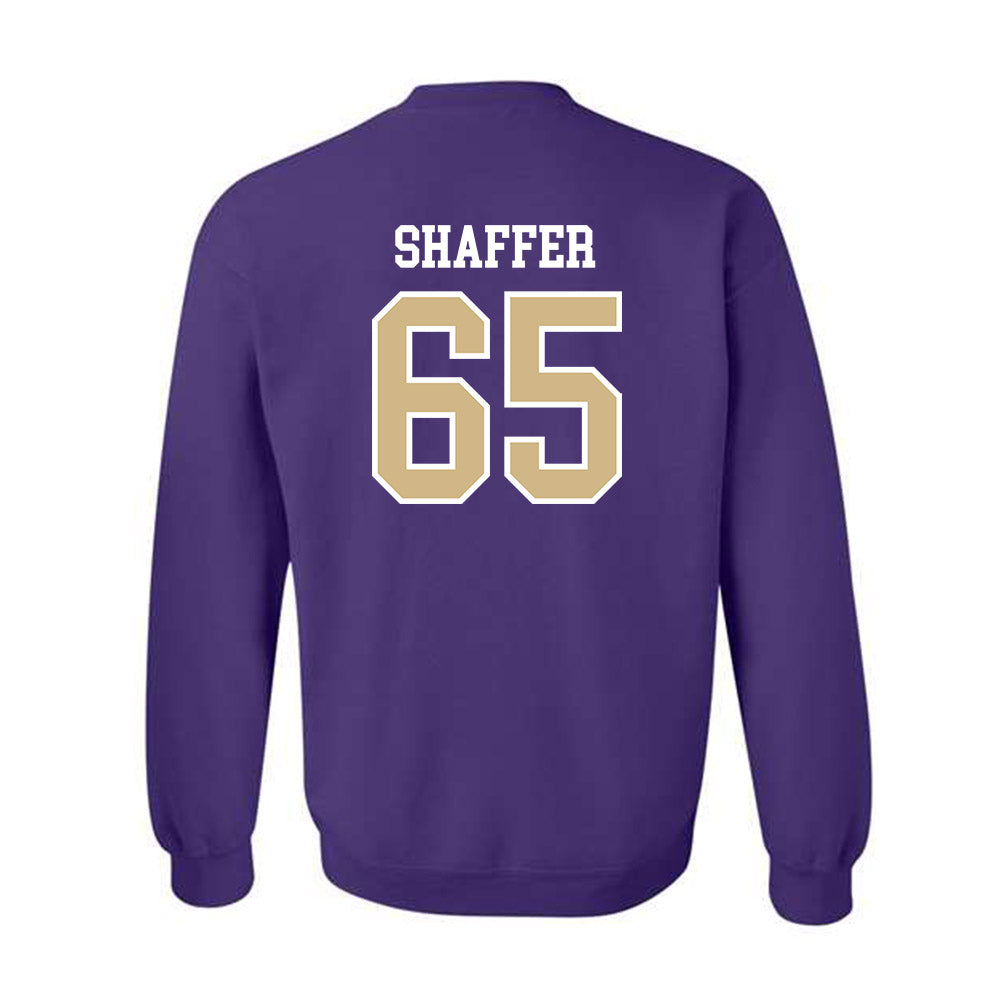 Washington - NCAA Football : Jack Shaffer - Sports Shersey Crewneck Sweatshirt-1