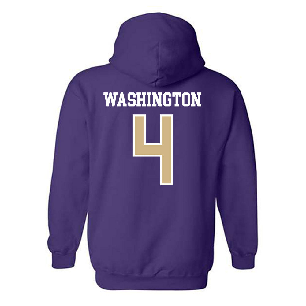 Washington - NCAA Football : Jordan Washington - Sports Shersey Hooded Sweatshirt-1
