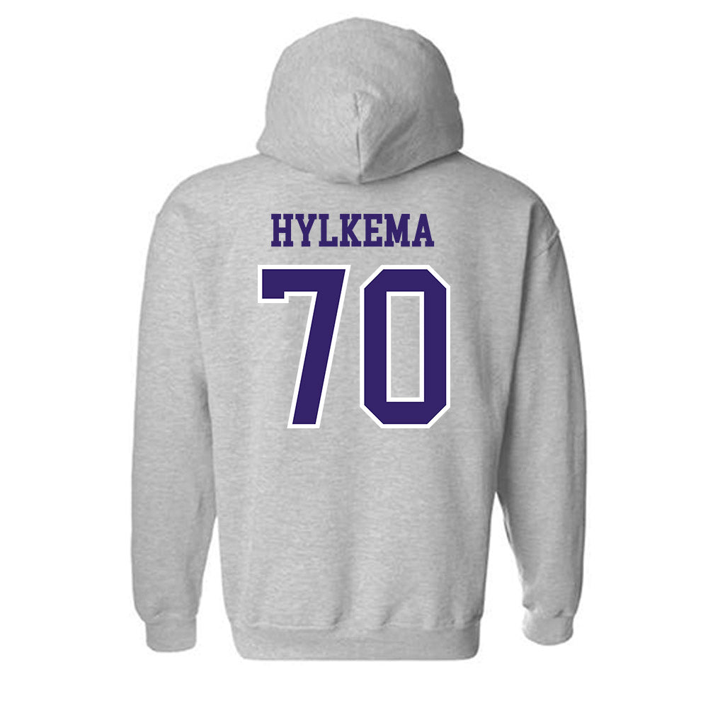 Washington - NCAA Football : Justin Hylkema - Sports Shersey Hooded Sweatshirt-1