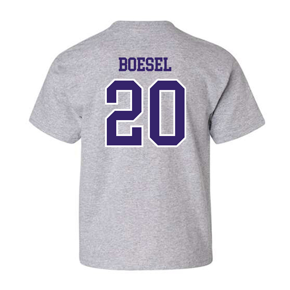 Washington - NCAA Baseball : Carson Boesel - Sports Shersey Youth T-Shirt-1