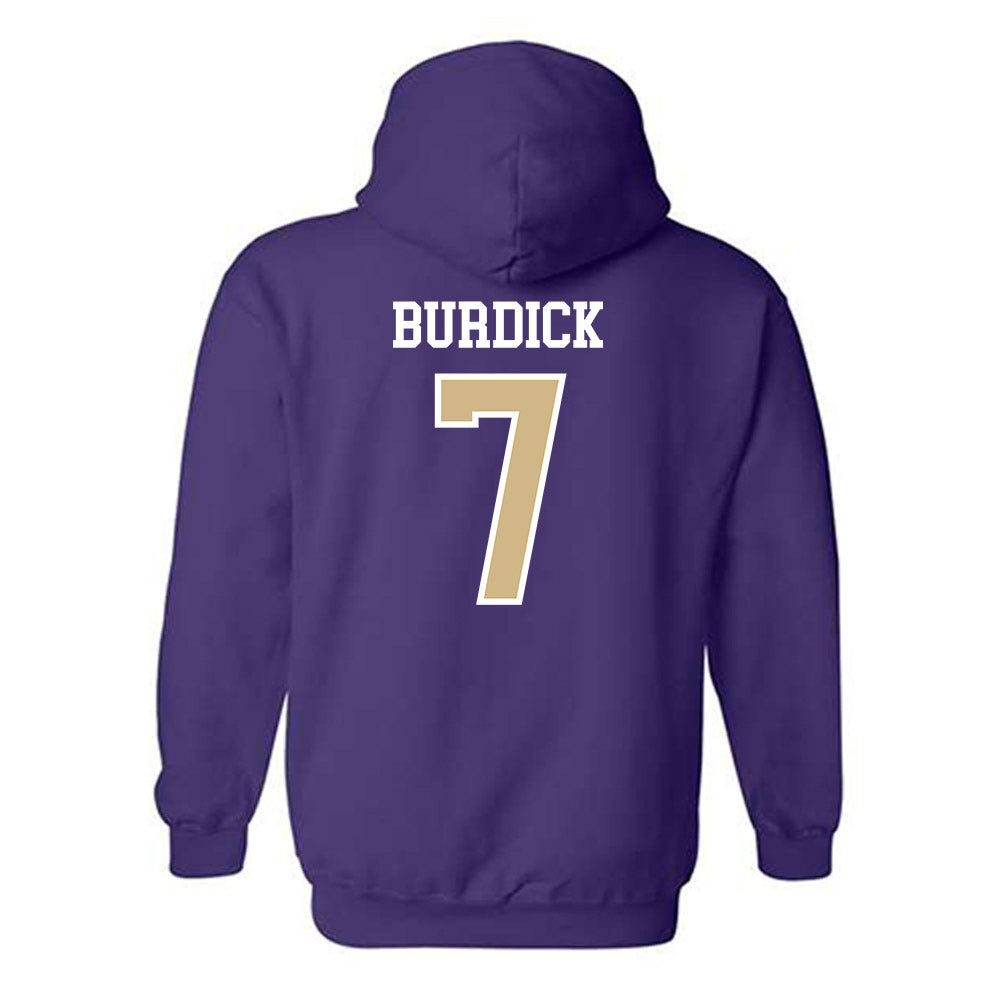 Washington - NCAA Softball : Kaycie Burdick - Sports Shersey Hooded Sweatshirt-1