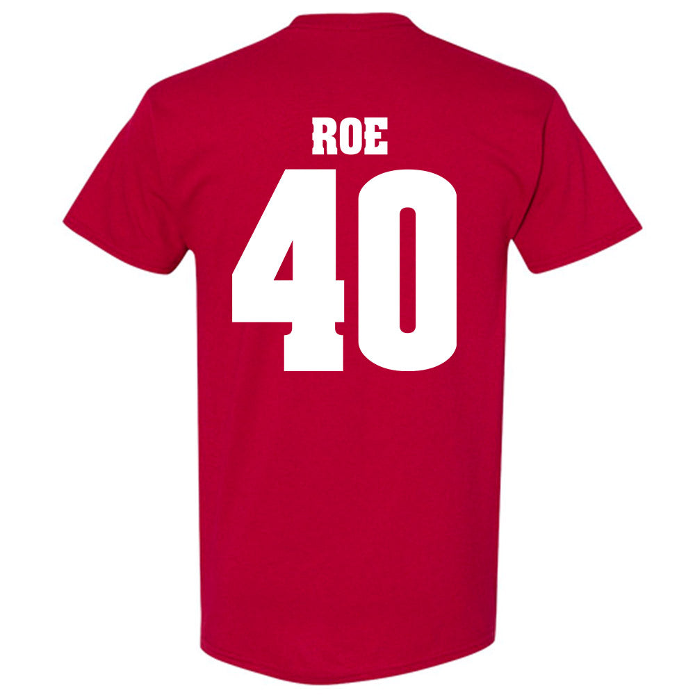 Wisconsin - NCAA Football : James Roe - Sports Shersey T-Shirt-1