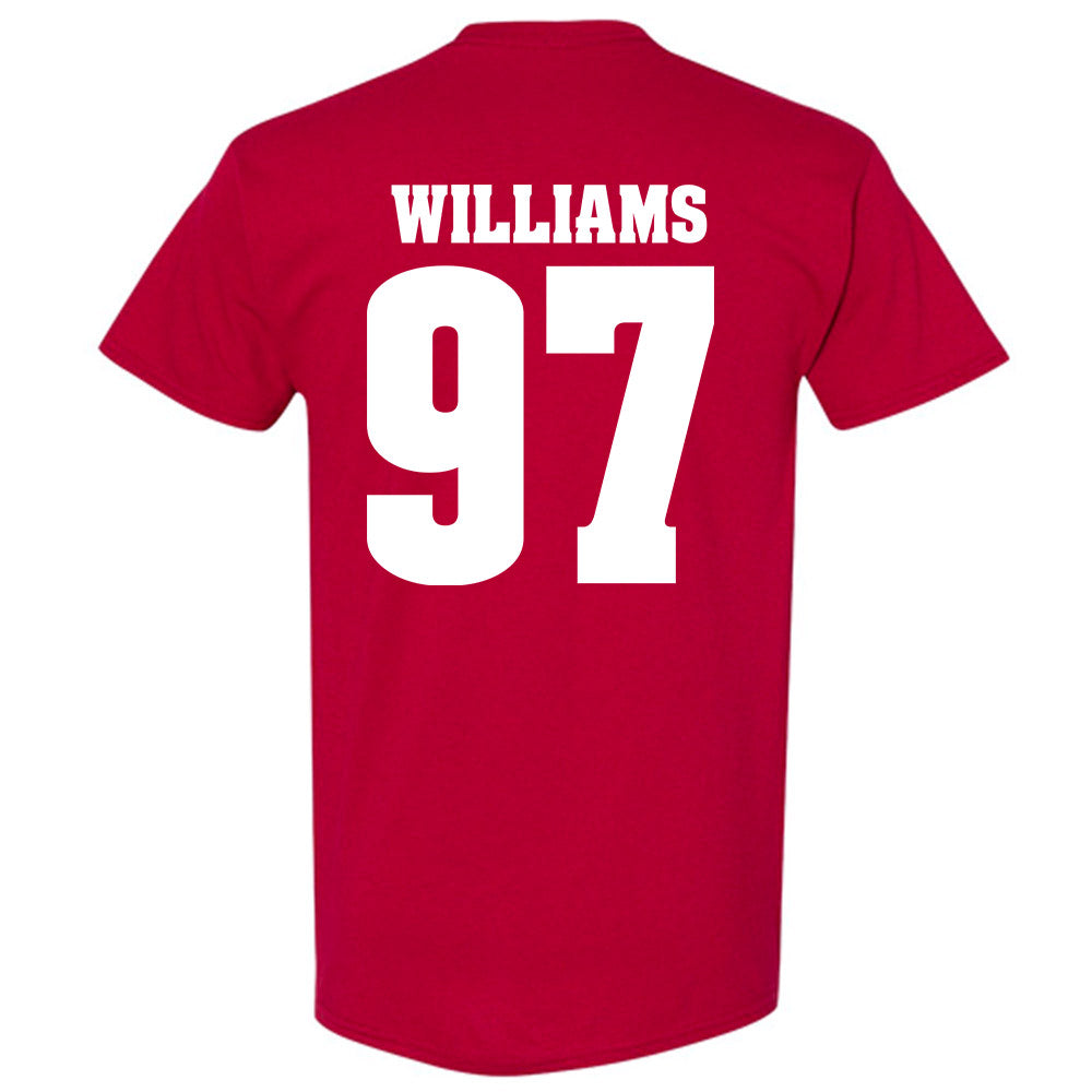 Wisconsin - NCAA Football : jaylen williams - Sports Shersey T-Shirt-1