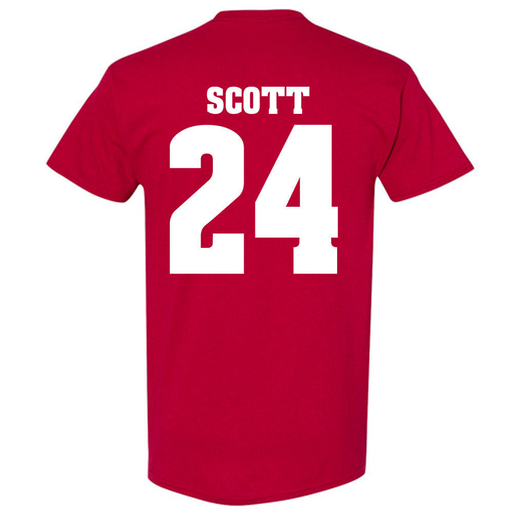 Wisconsin - NCAA Football : Jaimier Scott - Sports Shersey T-Shirt-1