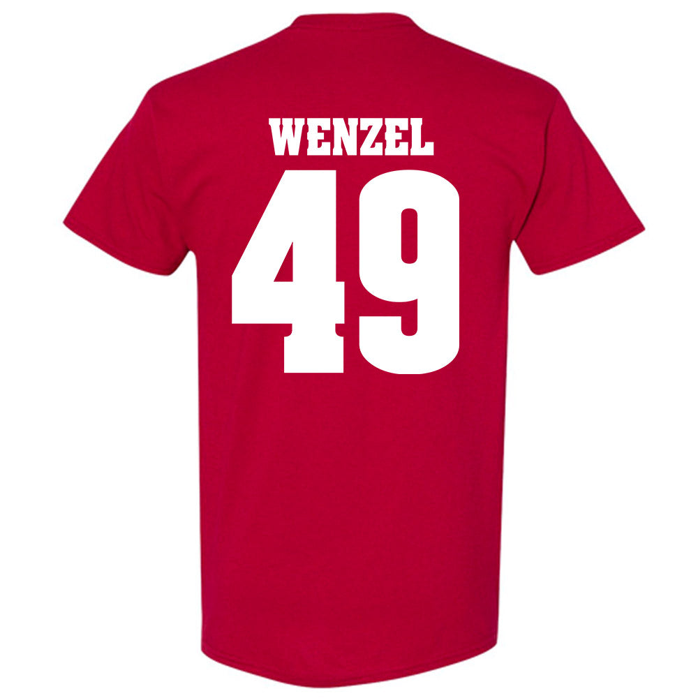 Wisconsin - NCAA Football : Ben Wenzel - Sports Shersey T-Shirt-1