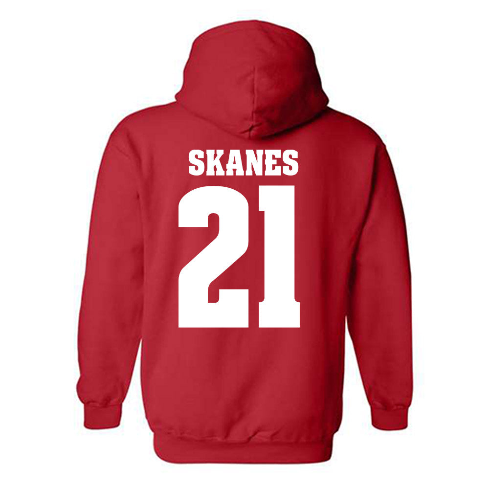 Wisconsin - NCAA Football : Cairo Skanes - Sports Shersey Hooded Sweatshirt-1