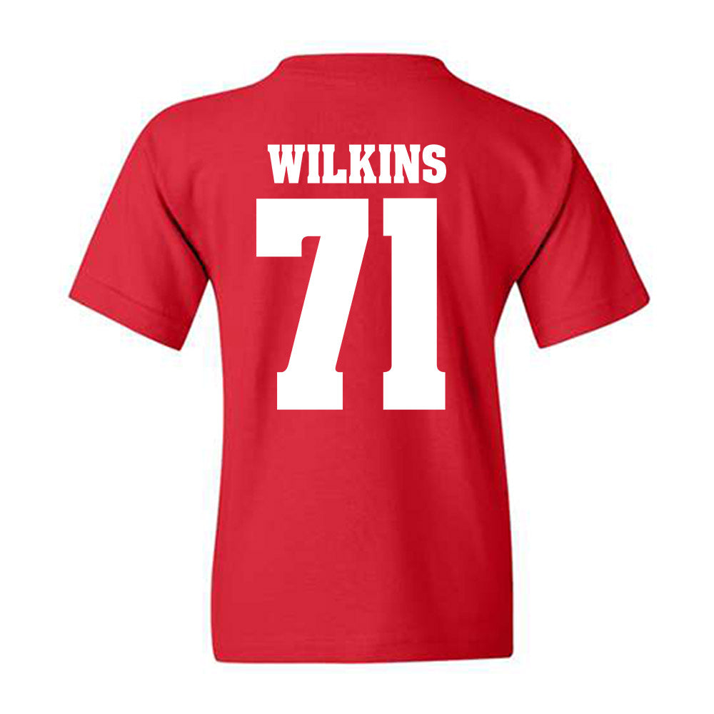 Wisconsin - NCAA Football : Pj Wilkins - Sports Shersey Youth T-Shirt-1