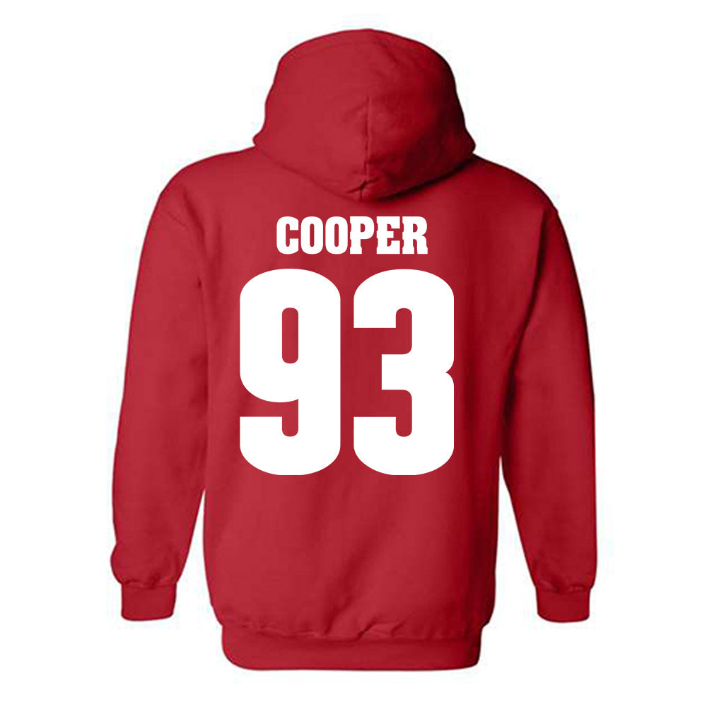 Wisconsin - NCAA Football : DeNigel Cooper - Sports Shersey Hooded Sweatshirt-1