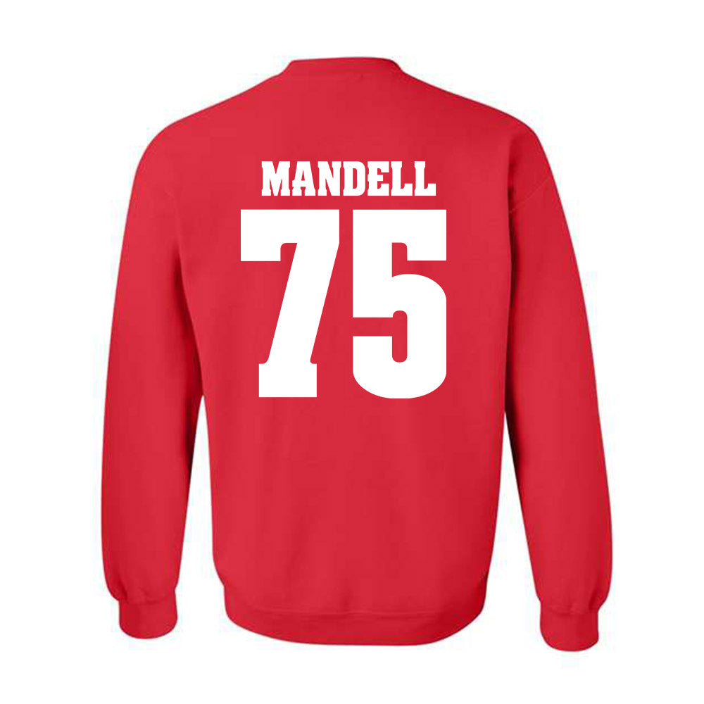 Wisconsin - NCAA Football : Emerson Mandell - Sports Shersey Crewneck Sweatshirt-1