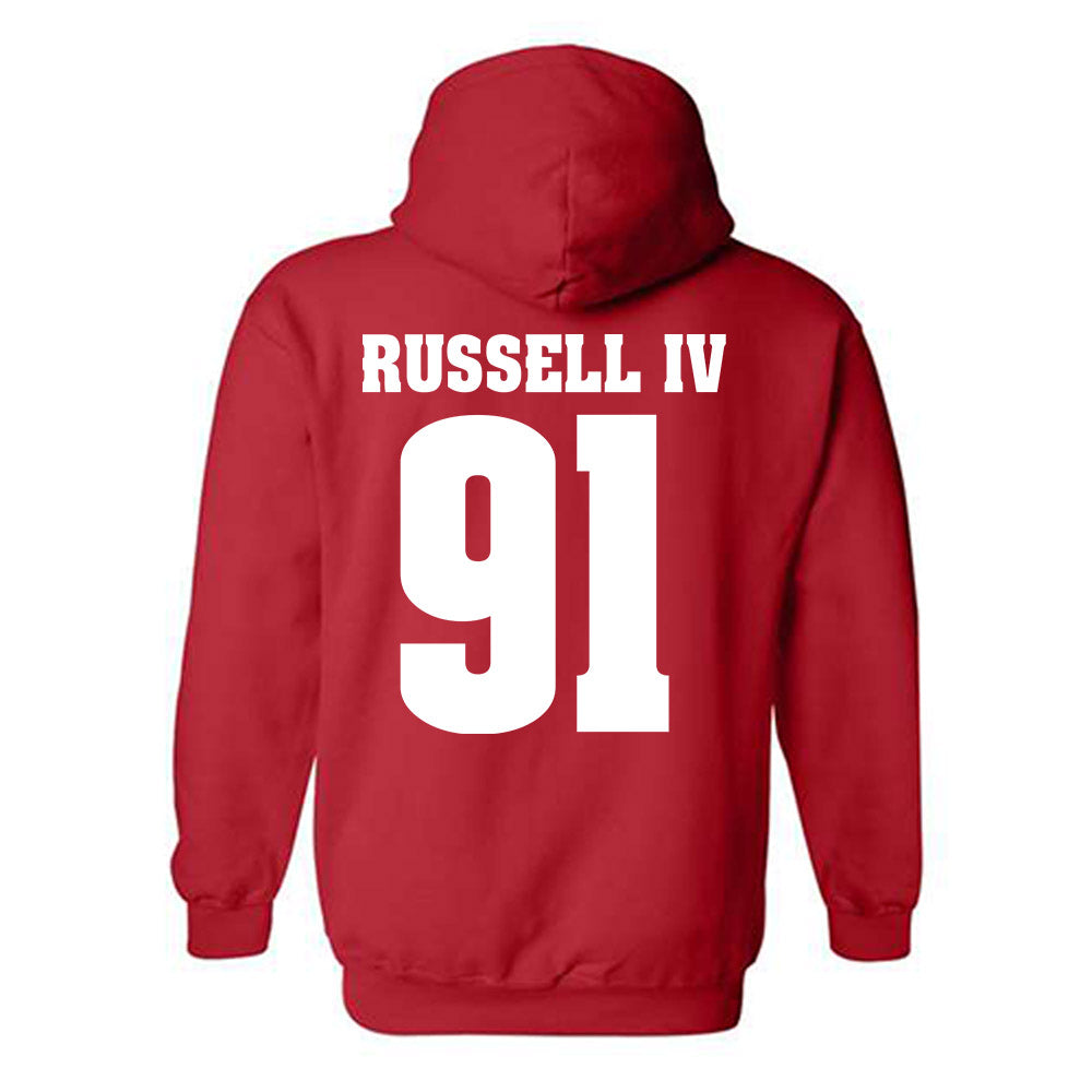 Wisconsin - NCAA Football : Hammond Russell IV - Sports Shersey Hooded Sweatshirt-1