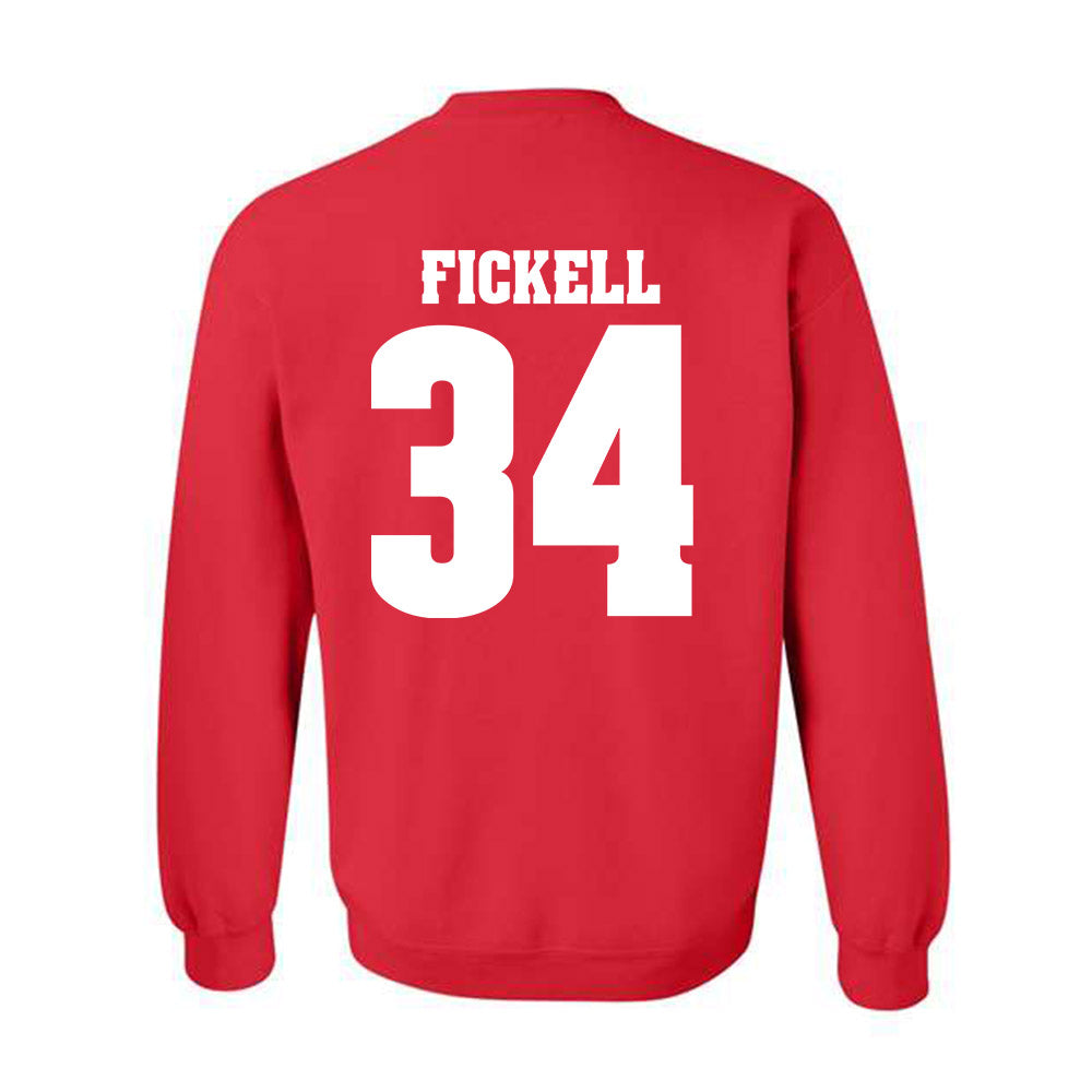 Wisconsin - NCAA Football : Ashton Fickell - Sports Shersey Crewneck Sweatshirt-1