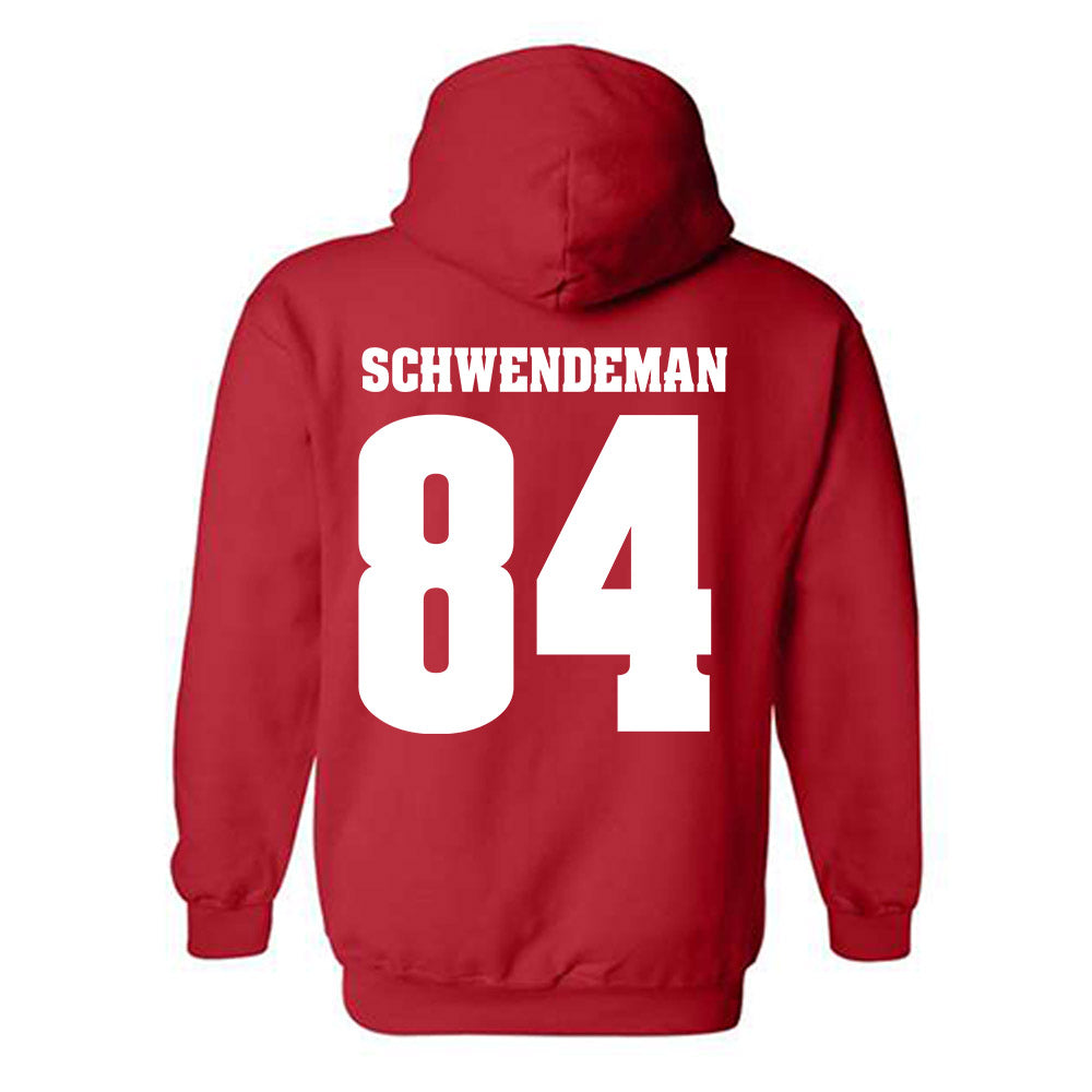 Wisconsin - NCAA Football : Ryan Schwendeman - Sports Shersey Hooded Sweatshirt-1