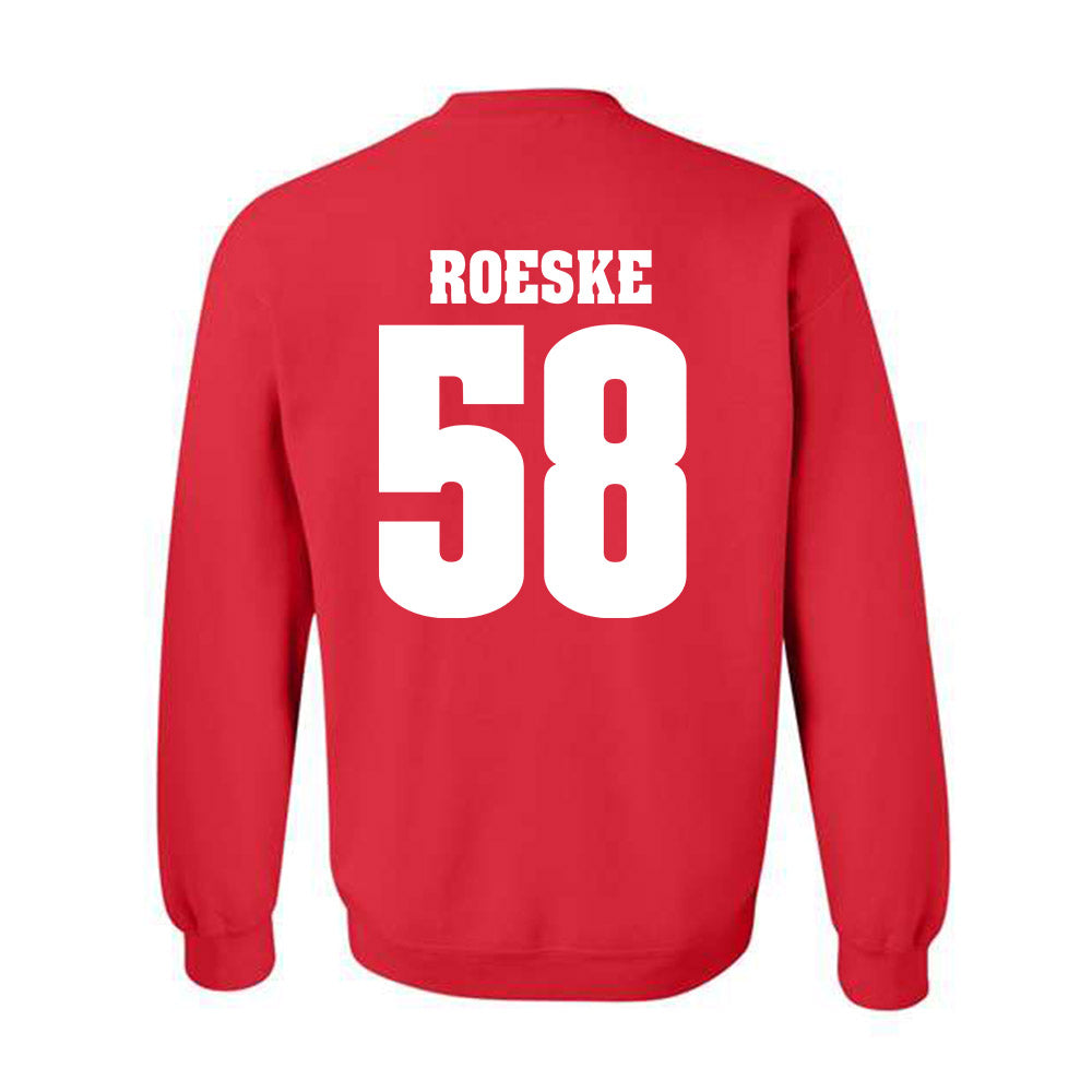 Wisconsin - NCAA Football : Michael Roeske - Sports Shersey Crewneck Sweatshirt-1