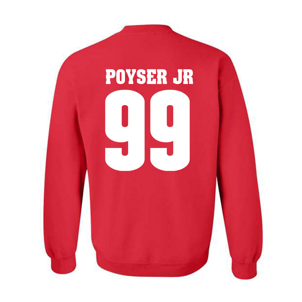 Wisconsin - NCAA Football : Jermaine Poyser Jr - Sports Shersey Crewneck Sweatshirt-1