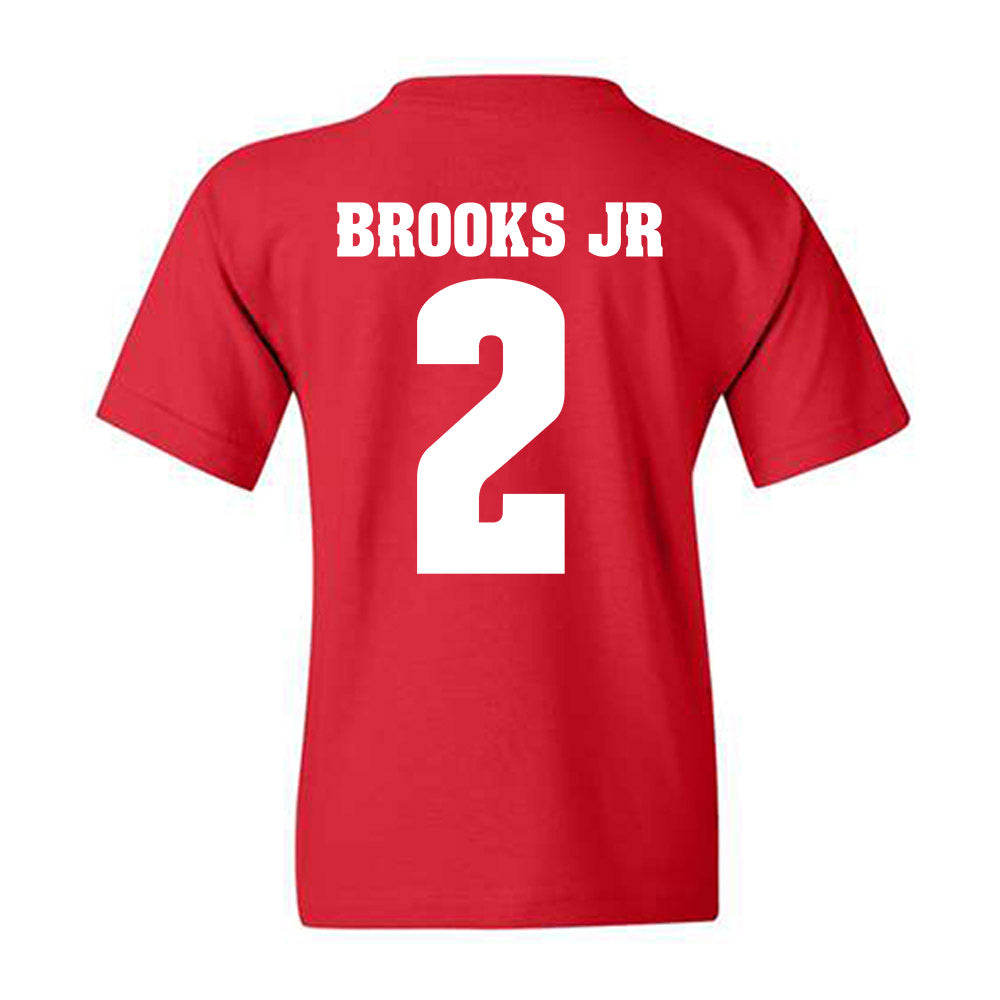 Wisconsin - NCAA Football : Chris Brooks Jr - Sports Shersey Youth T-Shirt-1