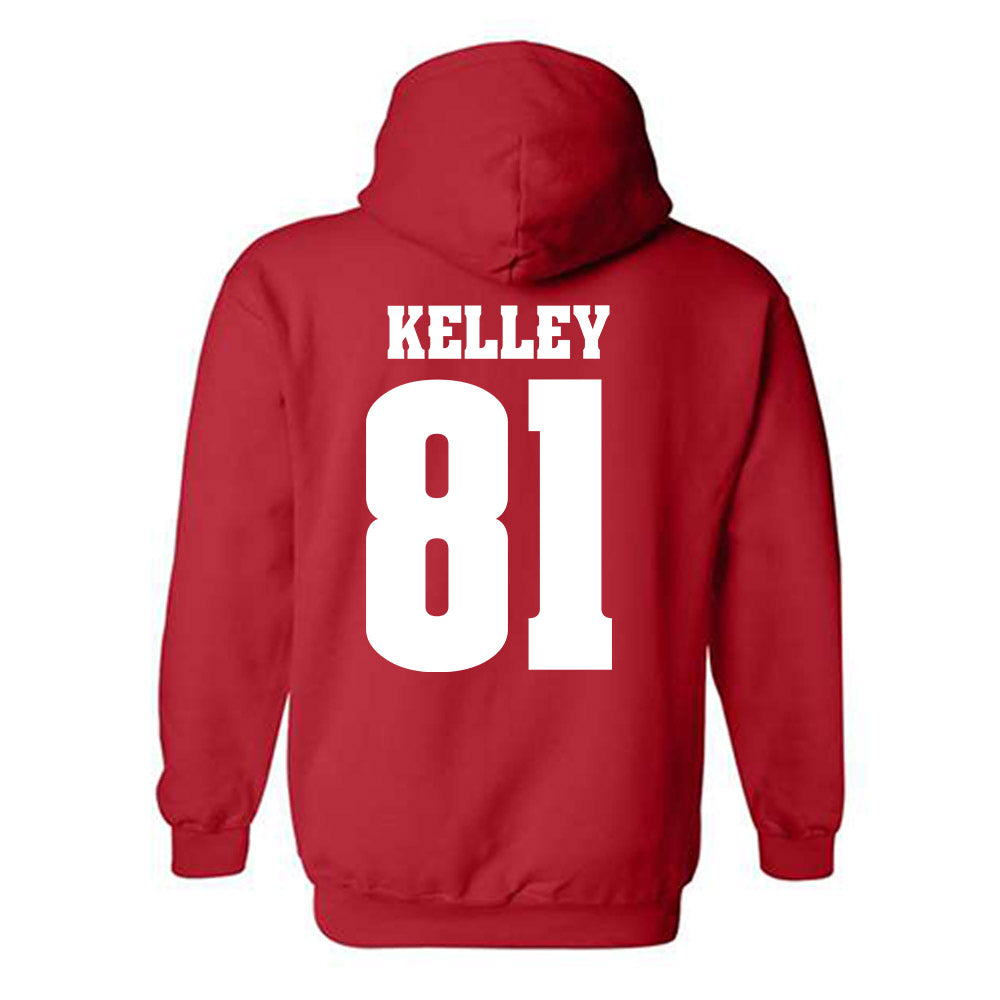 Wisconsin - NCAA Football : Mason Kelley - Sports Shersey Hooded Sweatshirt-1