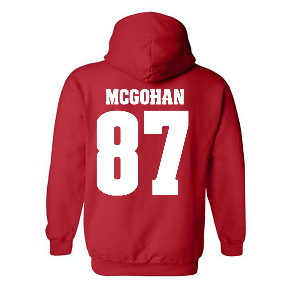 Wisconsin - NCAA Football : Jackson McGohan - Sports Shersey Hooded Sweatshirt-1