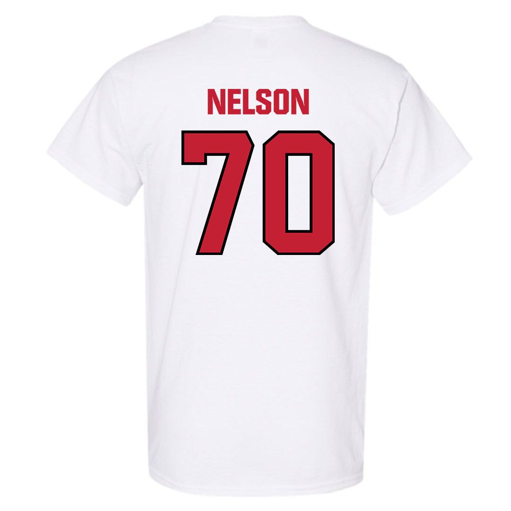 Wisconsin - NCAA Football : Barrett Nelson - Sports Shersey T-Shirt-1