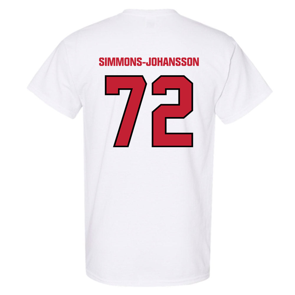 Wisconsin - NCAA Football : Lucas Simmons-Johansson - Sports Shersey T-Shirt-1