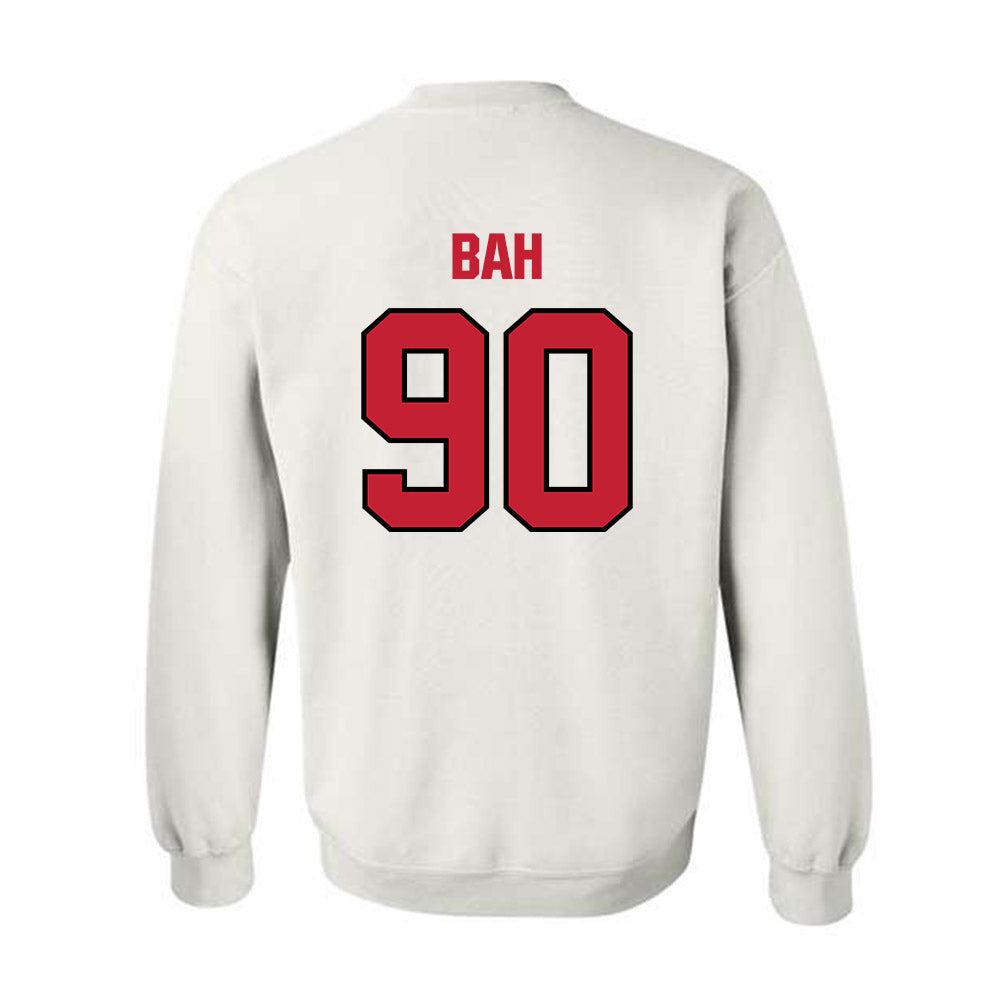 Wisconsin - NCAA Football : Djidjou Bah - Sports Shersey Crewneck Sweatshirt-1