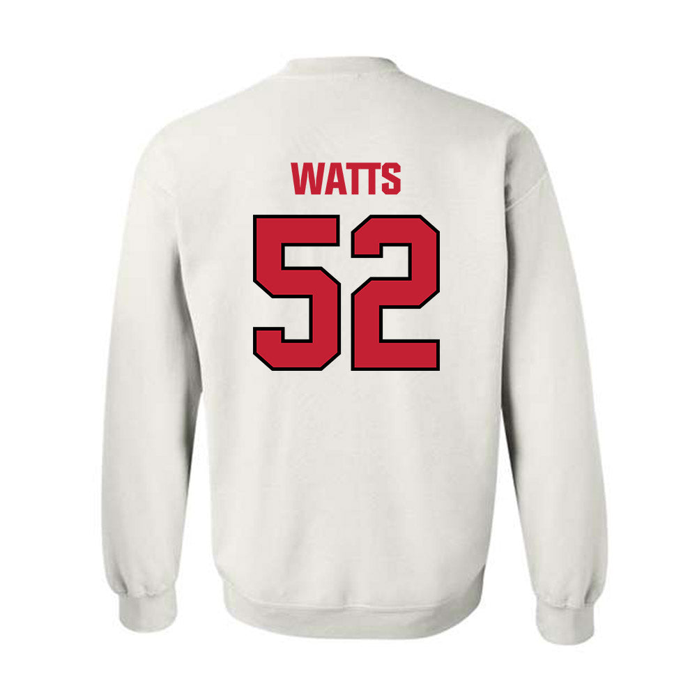 Wisconsin - NCAA Football : Hardy Watts - Sports Shersey Crewneck Sweatshirt-1