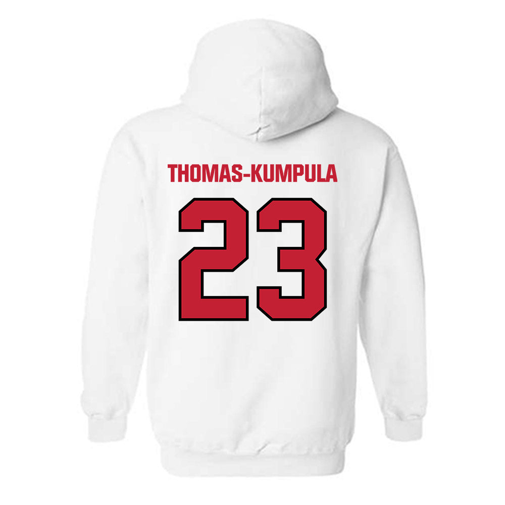 Wisconsin - NCAA Football : Davion Thomas-Kumpula - Sports Shersey Hooded Sweatshirt-1