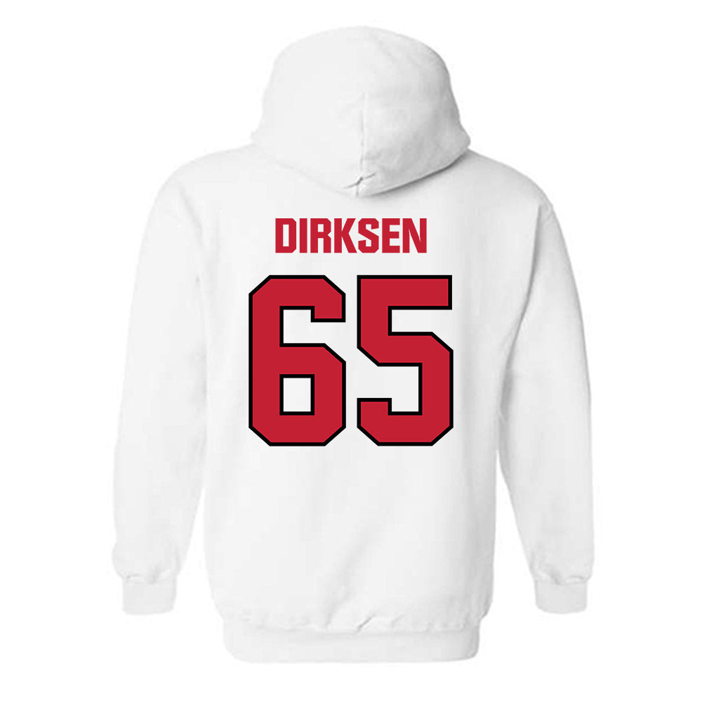 Wisconsin - NCAA Football : Aiden Dirksen - Sports Shersey Hooded Sweatshirt-1