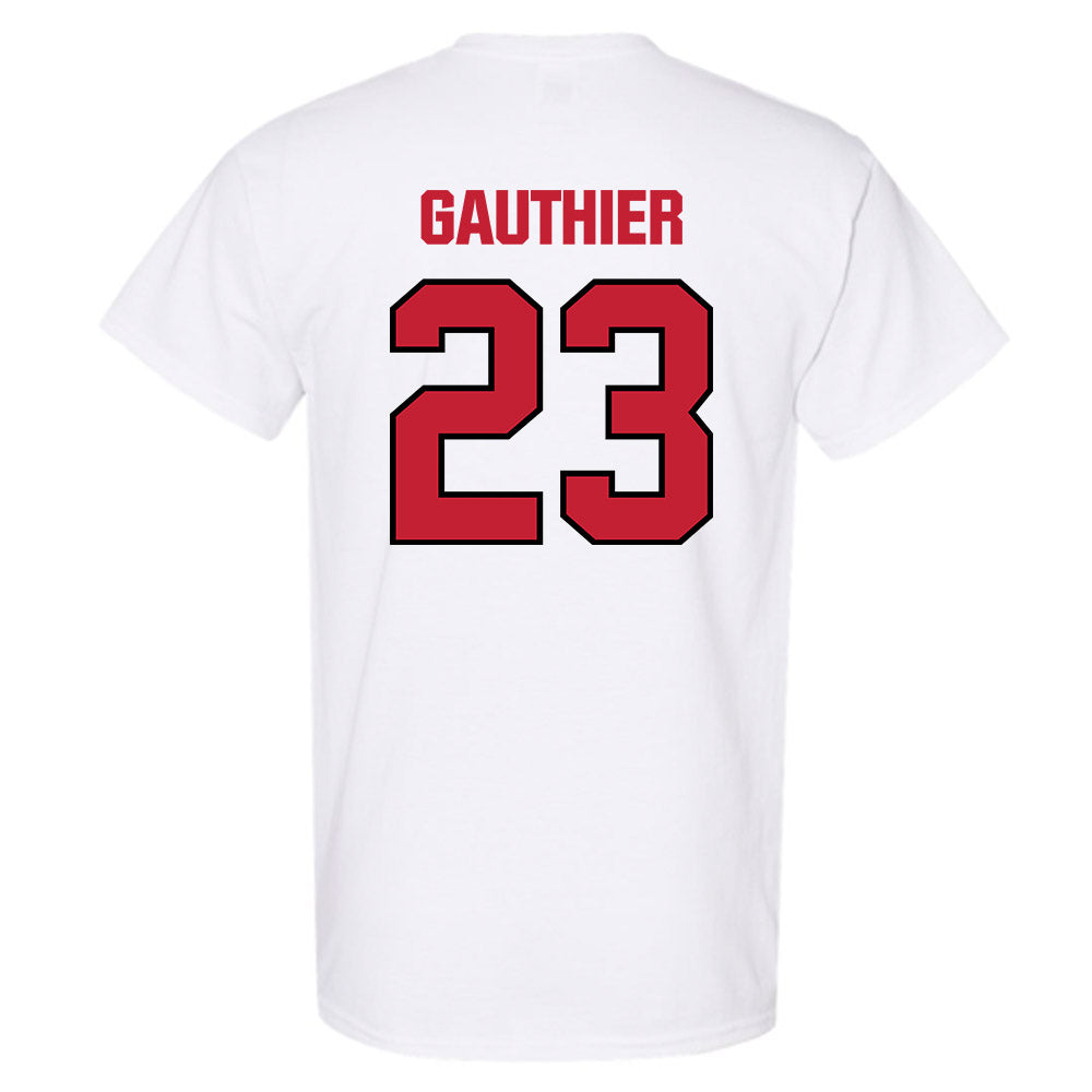 Wisconsin - NCAA Football : Landon Gauthier - Sports Shersey T-Shirt-1