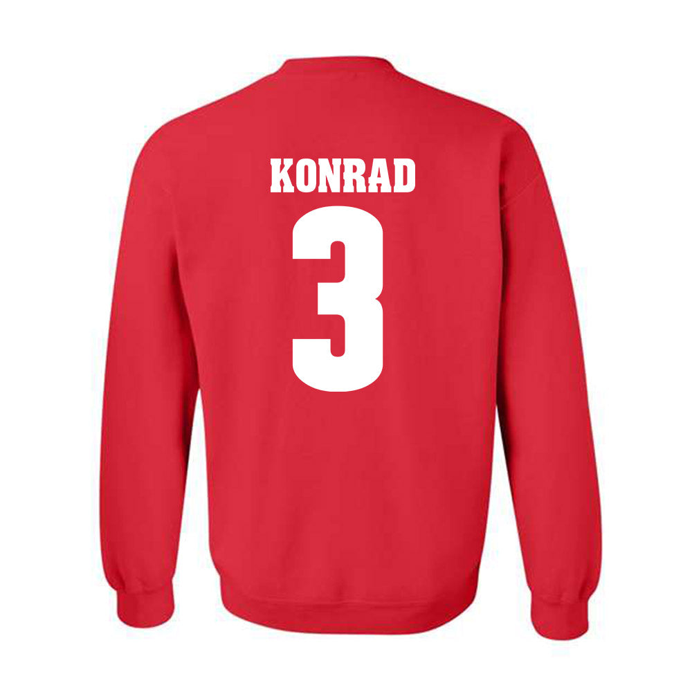 Wisconsin - NCAA Women's Volleyball : Alyssa Konrad - Sports Shersey Crewneck Sweatshirt-1