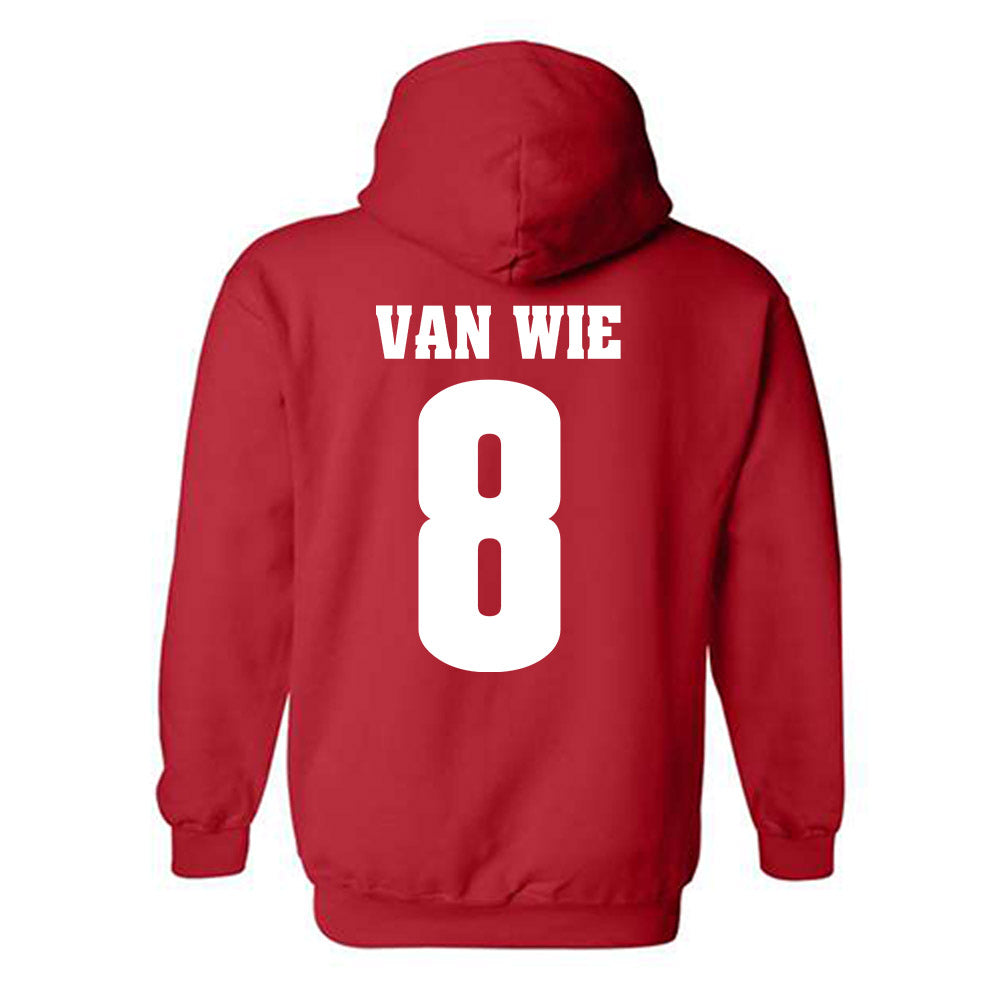Wisconsin - NCAA Women's Volleyball : Morgan Van Wie - Sports Shersey Hooded Sweatshirt-1