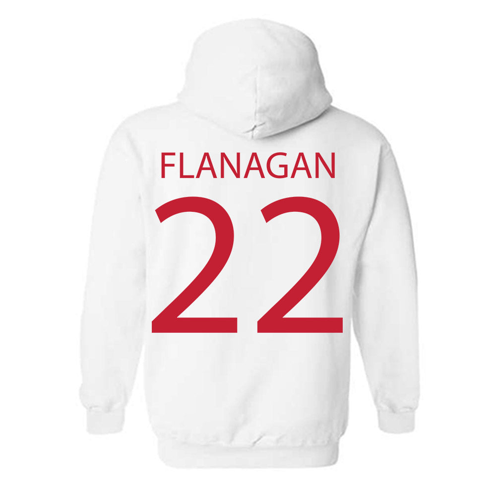 Wisconsin - NCAA Women's Volleyball : Audrey Flanagan - Sports Shersey Hooded Sweatshirt-1
