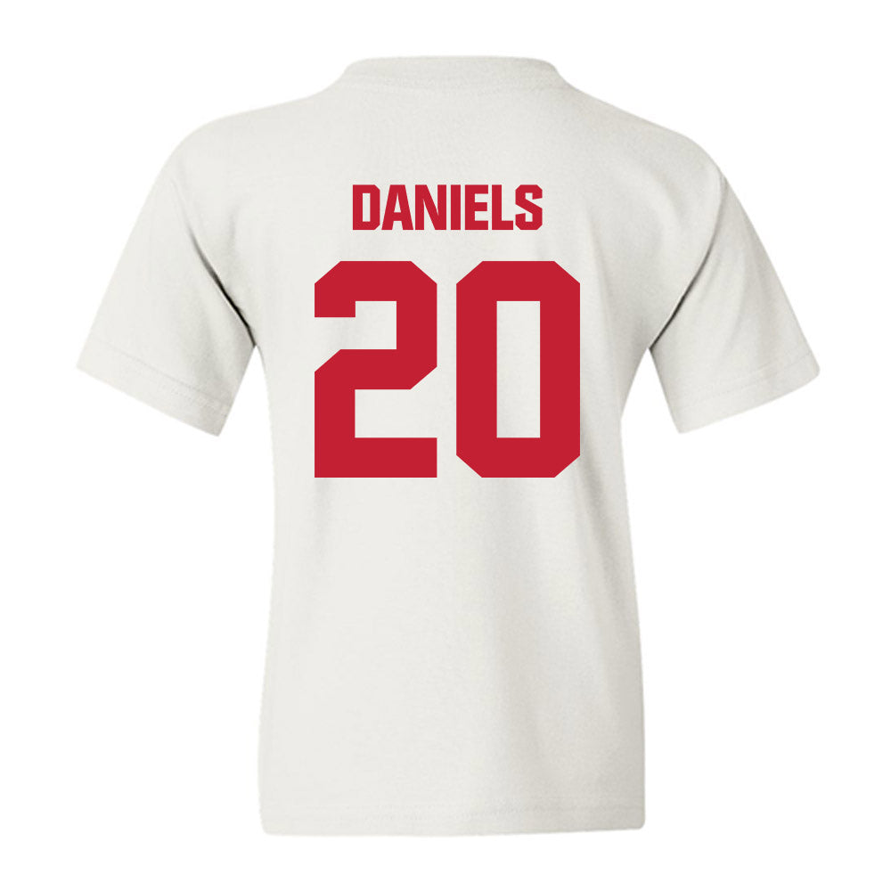Wisconsin - NCAA Women's Basketball : Kyrah Daniels - Sports Shersey Youth T-Shirt-1