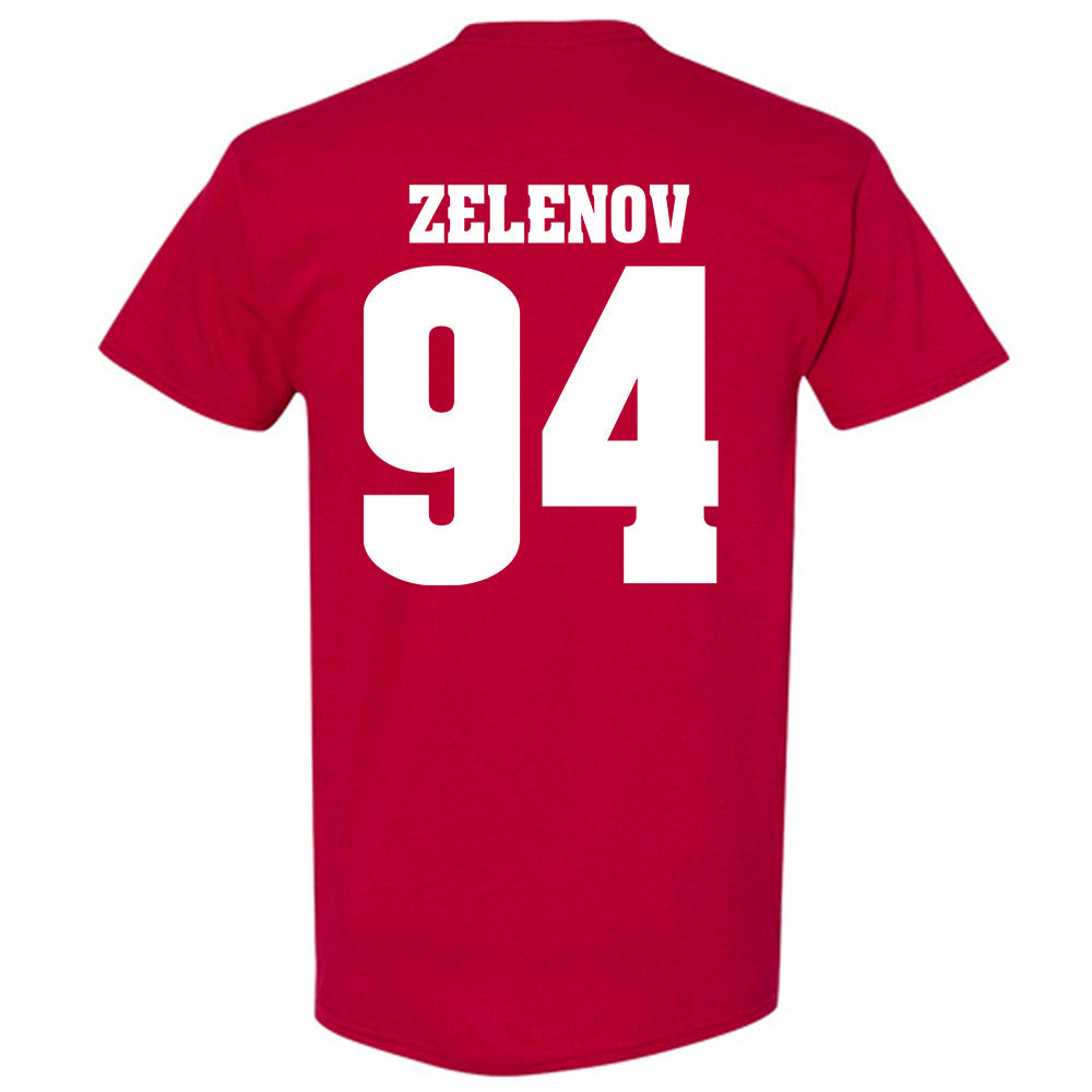 Wisconsin - NCAA Men's Ice Hockey : Vasily Zelenov - Sports Shersey T-Shirt-1