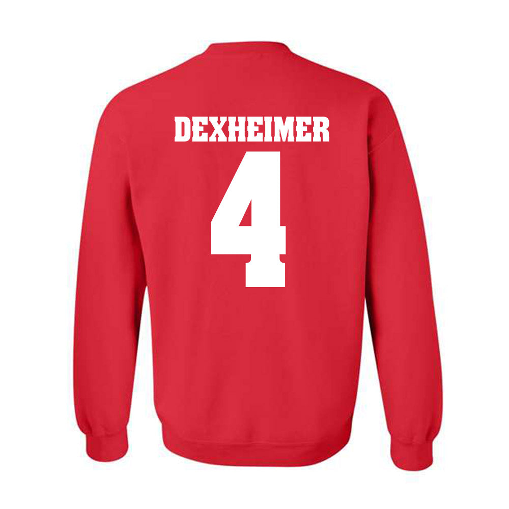 Wisconsin - NCAA Men's Ice Hockey : Ben Dexheimer - Sports Shersey Crewneck Sweatshirt-1