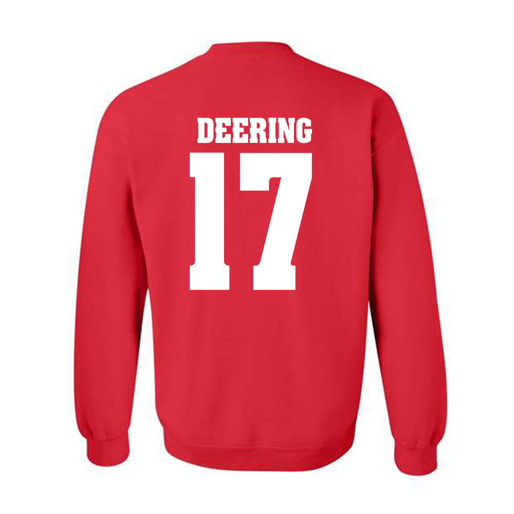 Wisconsin - NCAA Men's Ice Hockey : Grady Deering - Sports Shersey Crewneck Sweatshirt-1