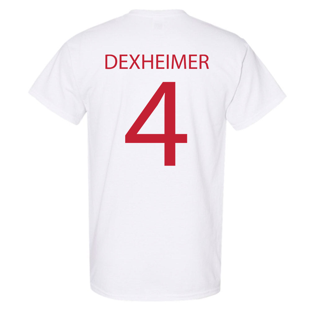 Wisconsin - NCAA Men's Ice Hockey : Ben Dexheimer - Sports Shersey T-Shirt-1