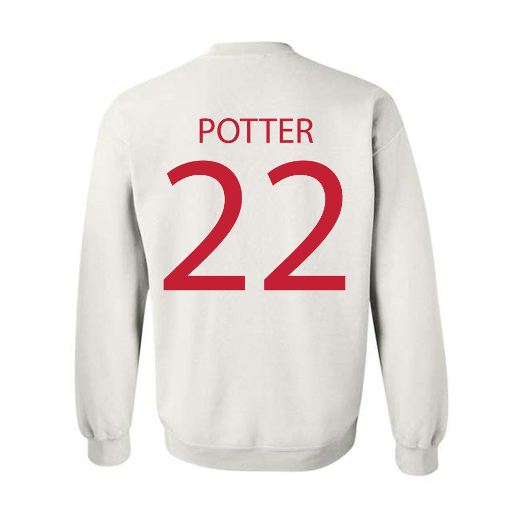 Wisconsin - NCAA Women's Ice Hockey : Laney Potter - Sports Shersey Crewneck Sweatshirt-1