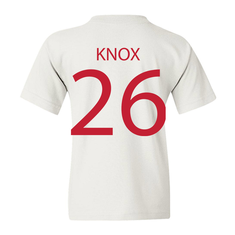 Wisconsin - NCAA Men's Ice Hockey : Weston Knox - Sports Shersey Youth T-Shirt-1
