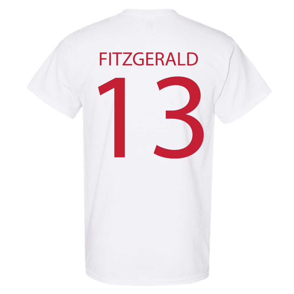 Wisconsin - NCAA Men's Ice Hockey : Christian Fitzgerald - Sports Shersey T-Shirt-1