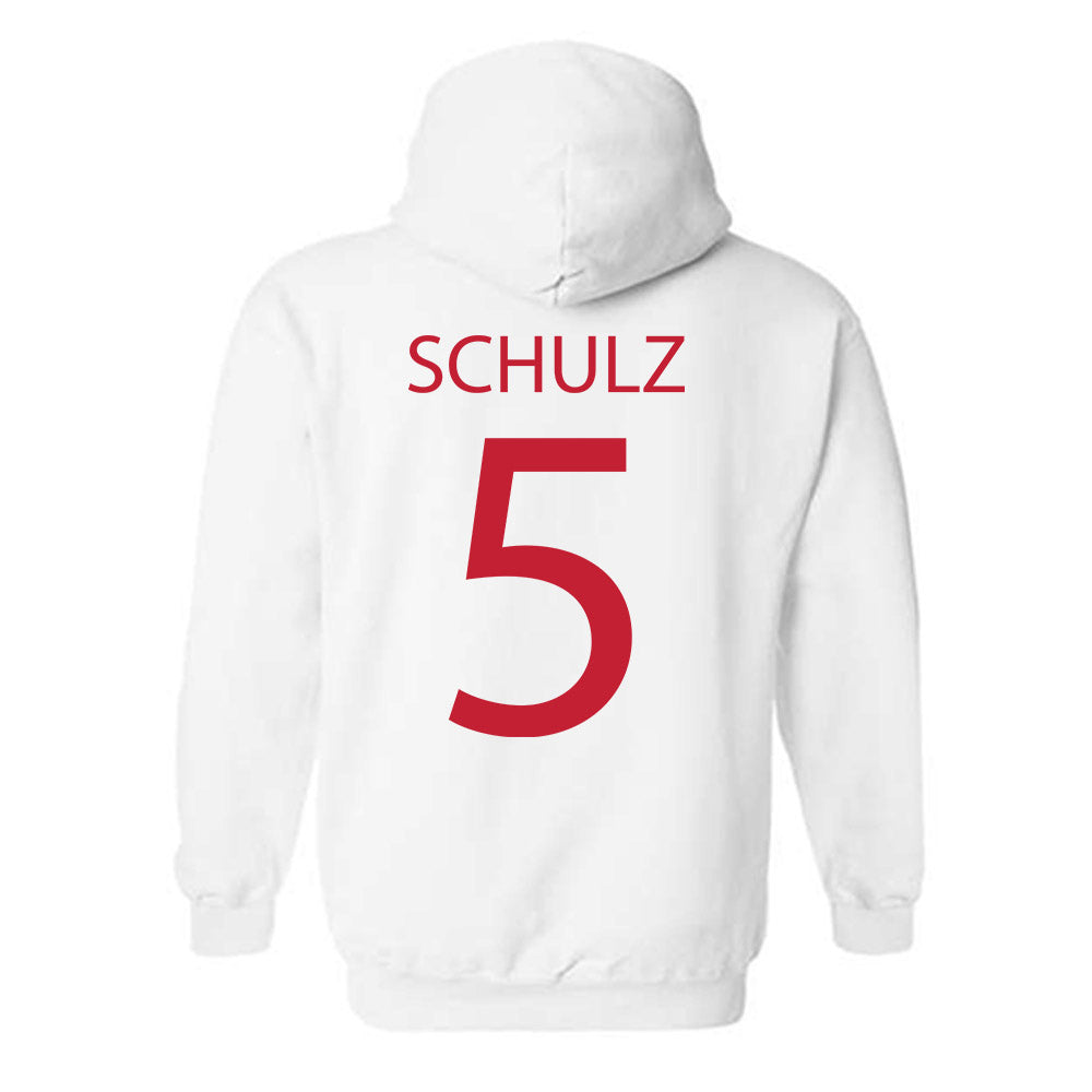 Wisconsin - NCAA Men's Ice Hockey : Zach Schulz - Sports Shersey Hooded Sweatshirt-1
